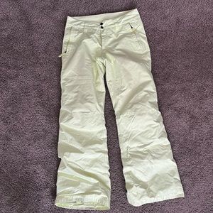 Womens North Face Neon Yellow Ski Pants size small
